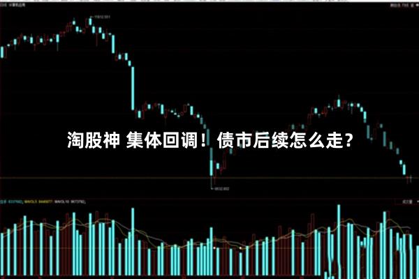 淘股神 集体回调！债市后续怎么走？