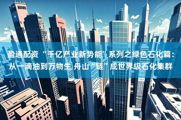 盈通配资 “千亿产业新势能”系列之绿色石化篇：从一滴油到万物生 舟山“链”成世界级石化集群