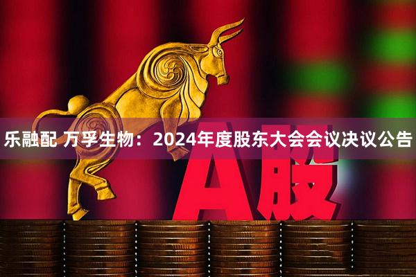 乐融配 万孚生物：2024年度股东大会会议决议公告