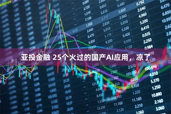 亚投金融 25个火过的国产AI应用，凉了